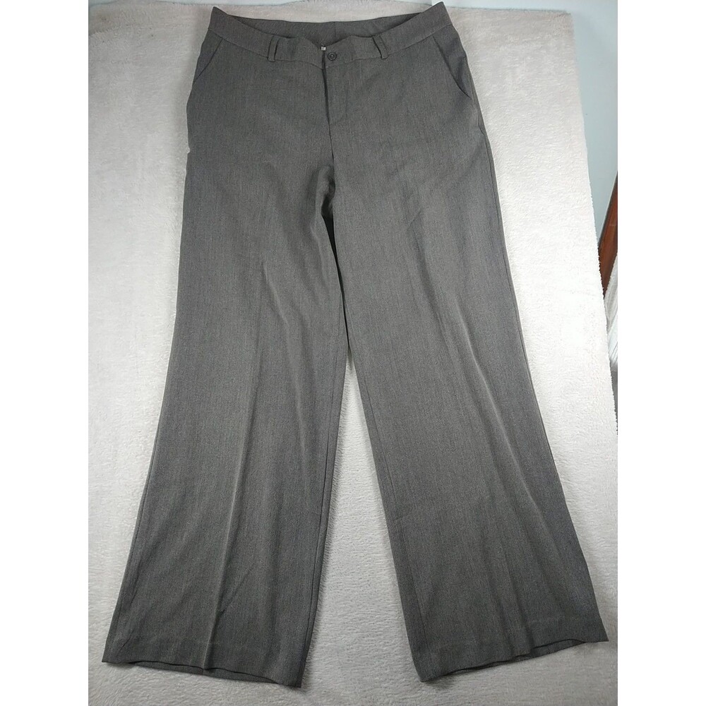New Monroe & Main Pants 16R Gray Wide Leg Trousers Career Office Pants